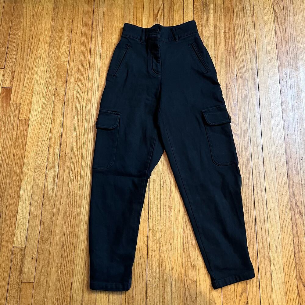 Wilfred Free Aritzia Pants Womens 00 Black Modern Cargo Ankle Crop